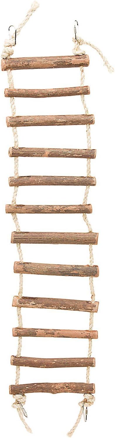 Prevue Pet Products Rope Ladder Bird Toy - Accessories for Small to Large Birds, Hanging Birdcage Toy for Climbing, Foot Exercise, Beak Use, Mental Enrichment, and Interactive Play