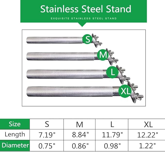 Bird Perch Stainless Steel Stand Parrot Rod Grinding Claws Trimming Beak Nails Grinding Stick Exercise Platform for Parakeet Cockatiel Conure African Grey Macaw Finch Bird Cage Accessories (S)