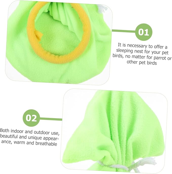 POPETPOP Bird Nest Bed Parrot Sleeping Hammock Bird Bag Parakeet Cage Warm Sleeping Pouch