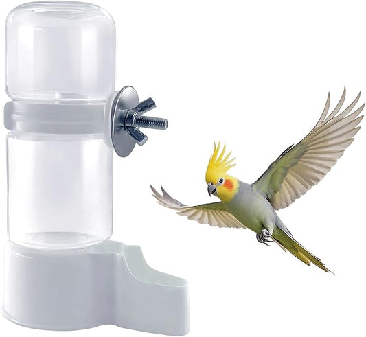 Pet Bird Automatic Water Dispenser,Bird Cage Hanging Drinking Device,Automatic Parrot Water Feeder,Budgies, Birds, Love Birds, Canary Drinking Fountains