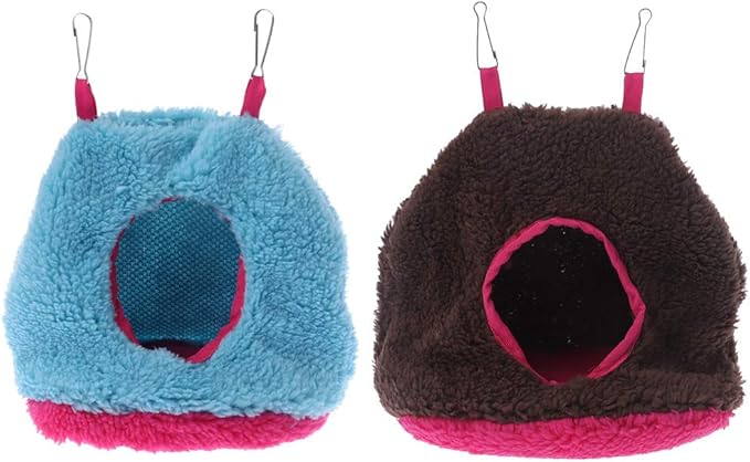 Parrot Nest Hammock Happy Snuggle Hanging Tent Winter Warm House Small Animal Hideaway for Hamsters Budgies Conures Bird Nests for Cages
