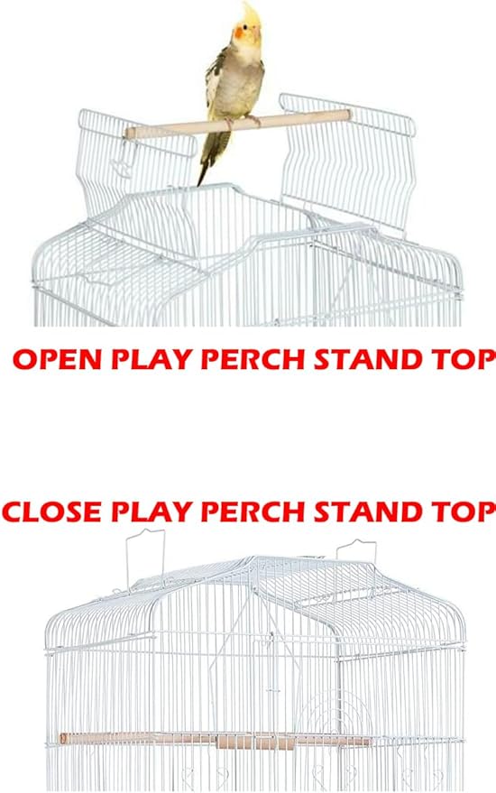 Large 40-Inch Portable Bird Flight Side Nest Doors Cage for Canary Parakeet Cockatiel Lovebird Finch Small Parrot Budgies Travel Bird Cage