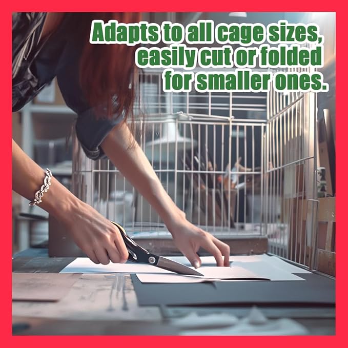 HA SHI Bird Cage Liners, 120 Disposable Newsprint Sheets, Unscented Paper for Pet Enclosures, Packing and Crafts (Large (31" x 21.5"))