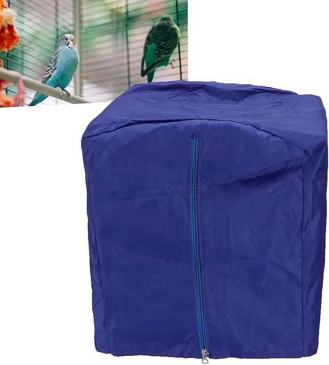 Wnvivi 2Pcs Bird Cage Cover,13 x 12 x 15 Inch,Waterproof Bird Cage Warm Cover with Zipper,Square Birdcage Cover Shade