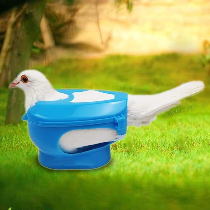 Plastic Racing Pigeon Holder, Thickened Carrier Supportor Pigeon Injection Holder for Feeding Pigeons Fixed Mount Bird Supply