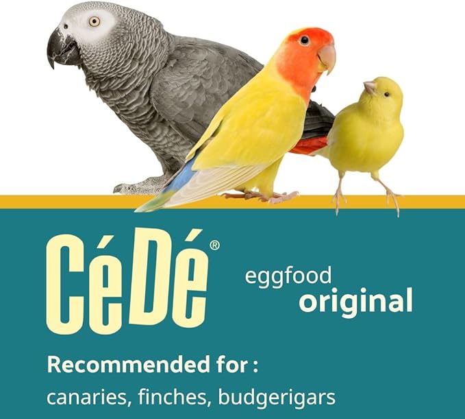 Cédé Moist Egg Food Allround Original 200g – 2 Pack Ready to use Soft Egg-Based Supplement for Ornamental Birds, Ideal for Breeding, Molting & Daily Support, Complements Regular Seed Mix