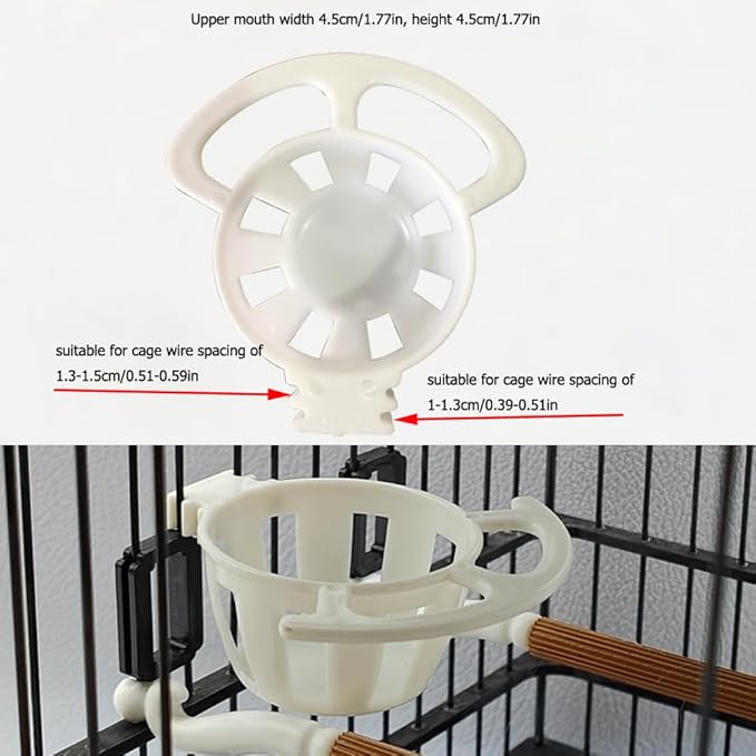 4 Pack Bird Egg Feeder Hanging Cage Protein Boiled Egg Holder Tray Bird Mineral Blocks Holder Food Bowl for Parrot Rock Ball Calcium Teeth Chew Toy Seat Ball Suet Dough Parakeet Cockatiel