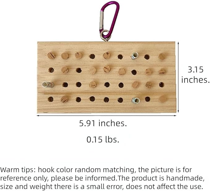 Parrot Chewing Toy with Wooden Corks and Paper Tubs Hanging Chewing Toy Wear-Resistant Wooden Parrot Toys Bird Toy Interesting Bird Cage Accessories