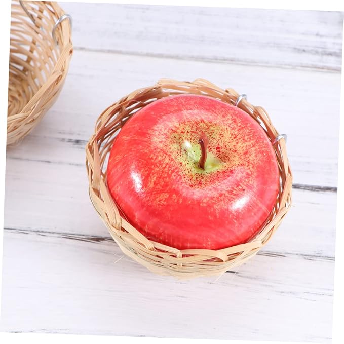 Mipcase Parrot Nest with Hook Bamboo Bird Nest Nest for Birds Garden Decor 4pcs Set