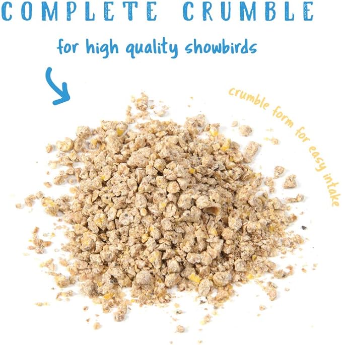 Manna Pro Gamebird & Showbird Crumbles – Premium Poultry Feed for Chickens, Ducks, Gamebirds, Turkeys & Bantams – Fortified with Vitamins & Minerals – Healthy Complete Diet – 5 lb Bag