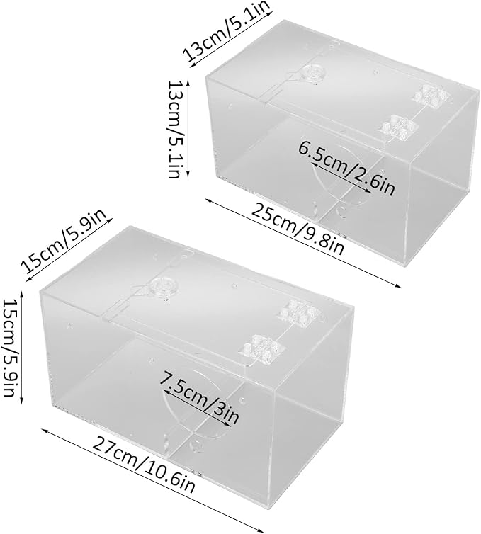 Breeding Box for Bird, Transparent Parrot Nesting Box Acrylic Parrots Mating Box for Lovebirds Large and Medium Sized Birds