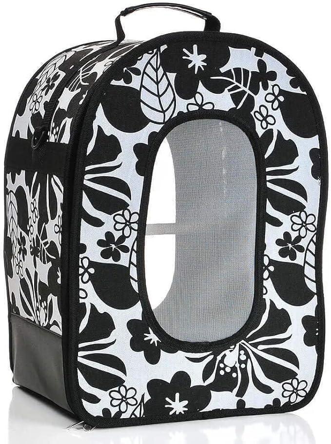 A&E CAGE COMPANY 001377 Happy Beaks Soft Sided Travel Bird Carrier Green, 14.5X10.5X7 in