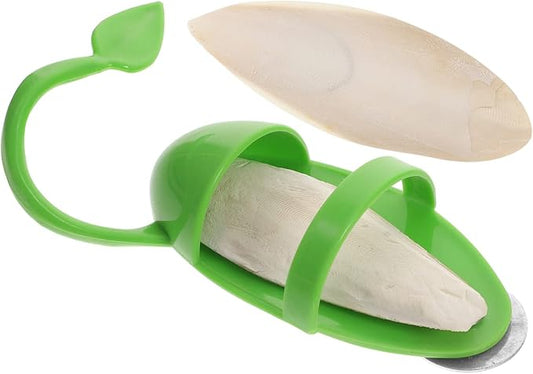 UKCOCO 3-Piece Parrot Cuttlebone Stand Bird Feeding Rack Vegetable Holder Budgie Food Bowl and Cuttlefish Bone for Snails Bird Cage Accessories