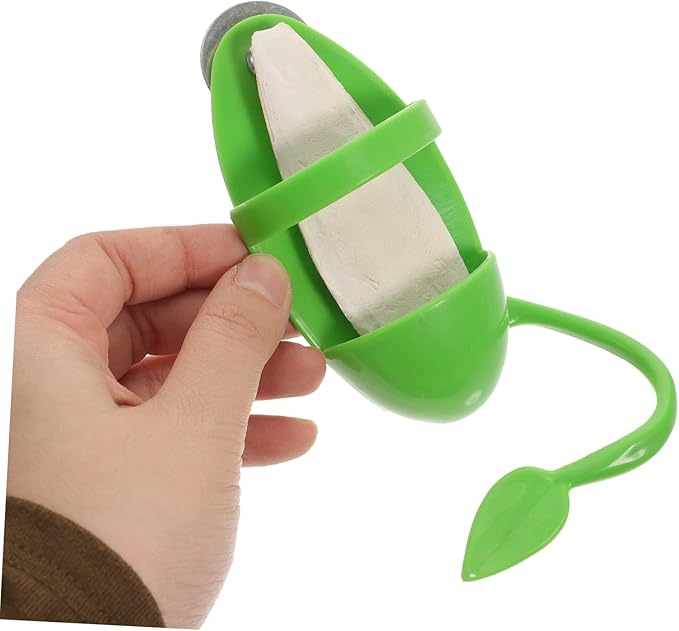 UKCOCO 3-Piece Parrot Cuttlebone Stand Bird Feeding Rack Vegetable Holder Budgie Food Bowl and Cuttlefish Bone for Snails Bird Cage Accessories