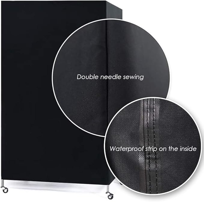 Bird Cage Covers for Night Large Birdcage Protection Blackout Breathable Washable Waterproof Material Universal Fit Black