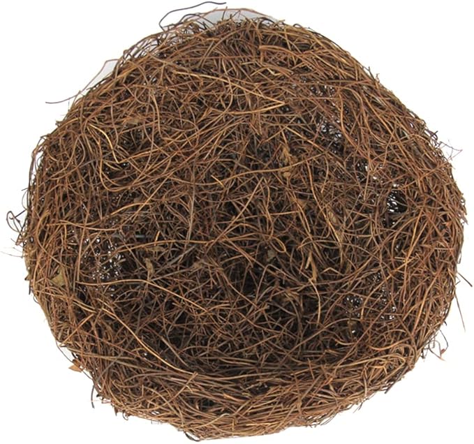 Artificial Birds Nest, 4 Set Handmade Rattan Birds Nest Decor with Foam Eggs for DIY Crafts Garden Yard Home Party Easter Decoration
