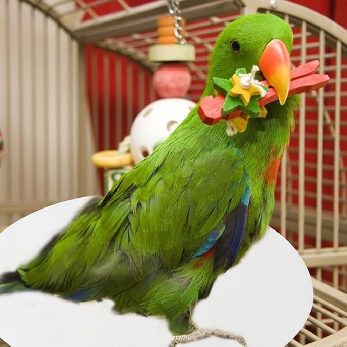 Abaodam 100pcs Round Bird Cage Liners, Disposable Bird Cage Paper Liners Absorbent Cushions, Non-Woven Lining Pads Mats for Parrots, Parakeet, Small Animals, Pet for Easy Cleaning