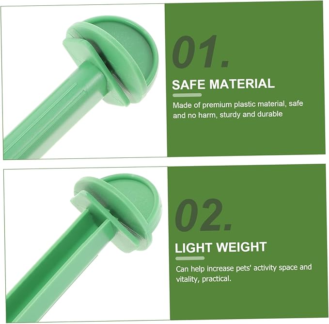 Bird Cage Stand Plastic Bird Perch- 10Pcs Cage Universal Plastic Stand Perches, Canary Finch Budgie Universal Standing Stick Parrot Standing Rods Budgie Perches