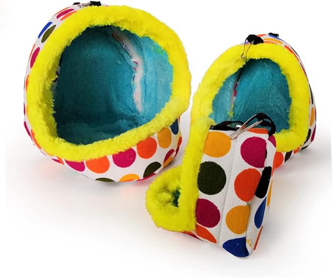 MERRYHAPY Plush Parrot Nest Bird Nest Pet Bird Bed Hammock Bird Cage Parrot Habitat Cave Hanging Tent Sleeping Pad for Parrot Nest Parrot House Birdcage The Bird Box Accessories Toy