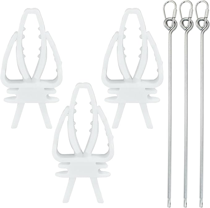 Zorfeter 6 PCS Bird Food Treats Skewer, Parakeet Hanging Food, Stainless Steel Fruit Vegetable Stick Holder for Cockatoo Cockatiel Cage/Treating Tool