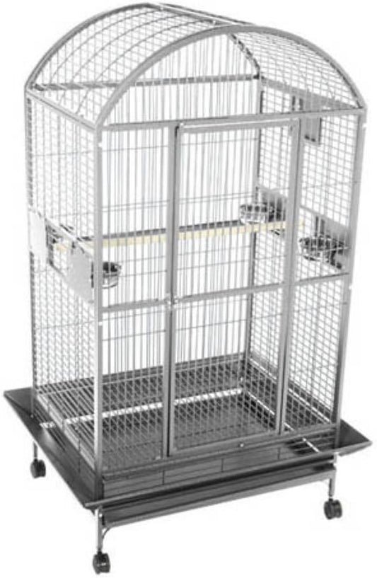 A&E Cage 9004030 Green Dome Top Bird Cage with 1" Bar Spacing, 40" x 30"
