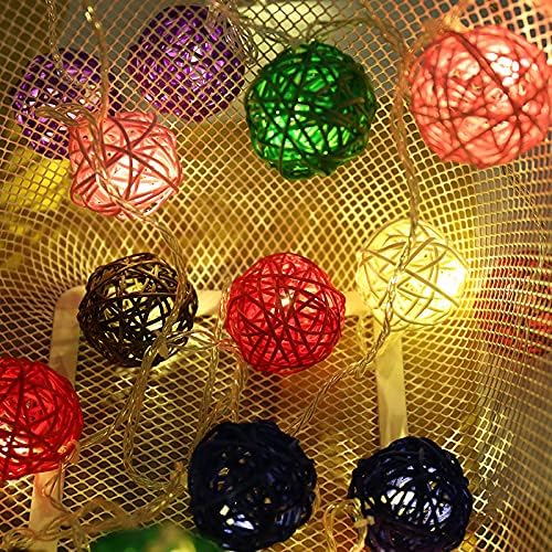 Large Bird Toys, Parrot Chew Toys Bird Toys, 1.97 inch 20 Pcs Rattan Wicker Balls Parakeet Chewing Toys, for Budgies Conures Hamsters Bunny Toy, Decoration for DIY Craft Party Wedding