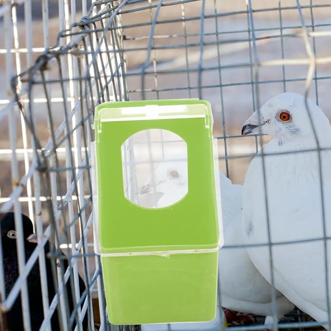 Toddmomy 4pcs Hanging Cage Bird Feeder Multi-Functional Pigeon Feeders Capacity for Birds Material Easy to Install
