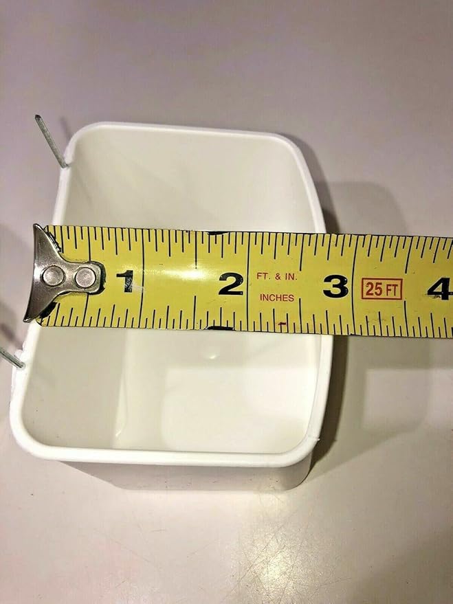 Pet Bird Cage Hanging Cups Food Water Feeders Large 8 oz Hamster Pigeon Quail Chicken Set of 4