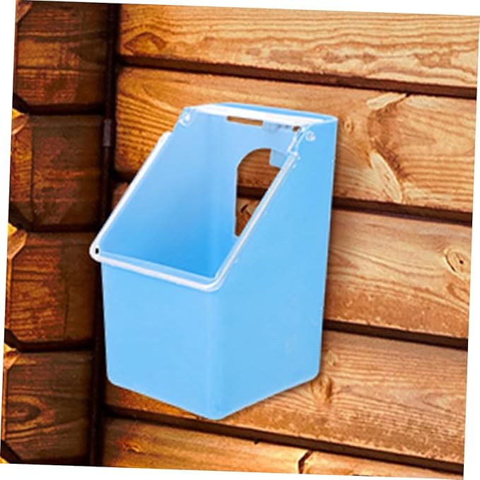 Milisten 4-Pack Hanging Pigeon Feeders Plastic Bird Food Dispenser for Pigeon Cage and Quail Feeder Easy to Install and Clean 5.51X3.54X3.14 Inch