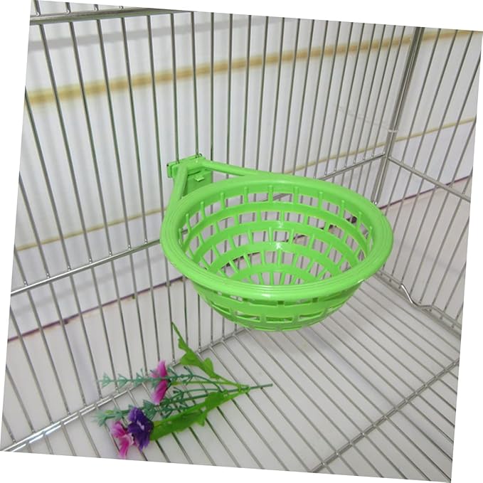 5pcs Hollow Parrot Nest Plastic Breeding Bird Basin for Parrots Birds Supplies for Comfortable Living Nesting and Breeding Environment