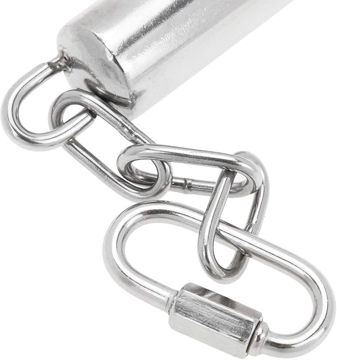 Quluxe 2 Pcs Stainless Steel Bell Bird Toys Chew Toy Heavy Duty Bird Cage Stand Toys for Parrot, Macaw, African Greys, Small Cockatoo, Parakeet, Cockatiels