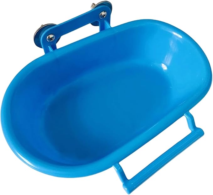 Bird Shower Tray, Parakeet Bird Bath, Bath for Cage Birdcage Addon Screw Tub Parrots Bathtub Birdcage Water Bowl Feeder Budgies Cage Accessories