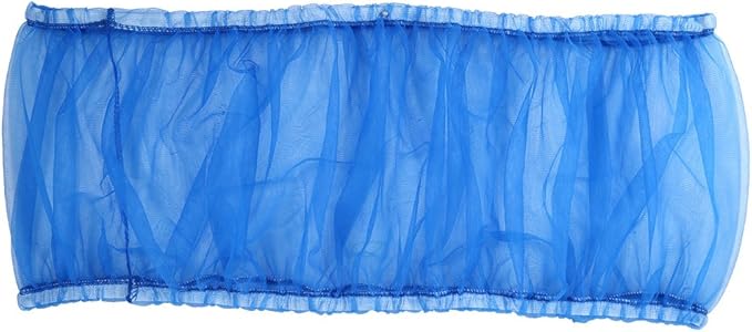 Elastic Bird Cage Protective Net, Blue Mesh Cover, Ventilation, Universal Size 33 x 106-212cm, Suitable for All Birds