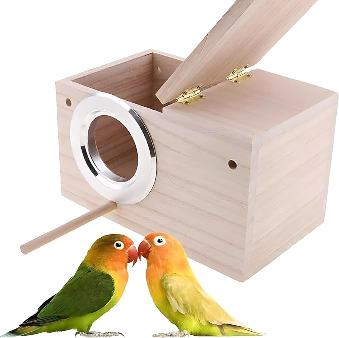 FOMIYES 10Pcs Stainless Steel Parrot Nest Box Anti-Bite Rings Birdhouse Hole Guards for Bird Cage Accessories and Breeding Boxes