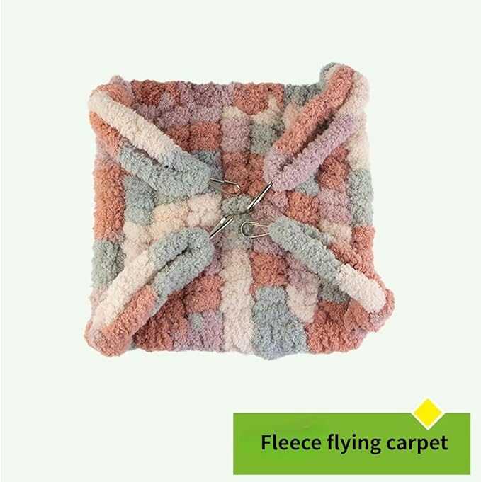 Bird Plush Perch Swing Four Season Warm Hammock Nest Bed for Parrot Budgie Parakeet Cockatiel Lovebird