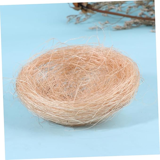 MERRYHAPY 6pcs Thread Chicken Nest Decor Artificial Chicken Coop Ornament for Easter Party Home Decoration DIY Micro-Landscape and Photography Props