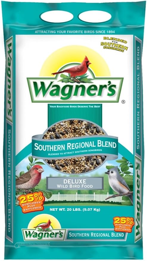 Wagner's Black Oil Sunflower and Southern Regional Blend Wild Bird Food