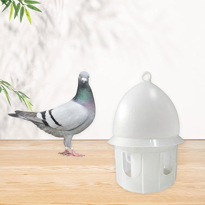 Plastic Drinker with Hanging Handle, Pigeon Water Dispenser, Pet Birds Water Pot Container, Water Automatic Feeders Supplies for Pigeons Quails Parrots Parakeet Dove, 10L