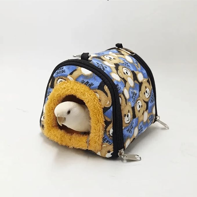 Winter Warm Bird Nest Bird House Bed Hammock Toy for Pet Pet Parrot Parakeet Cockatiel Conure Lovebird Parakeet Nest Bird Hammock (Large,Colorful)