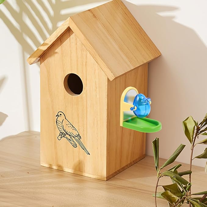 balacoo Parrot Food Leakage Toy Lightweight Bird Training Dispenser for Small Parrots Feeding Puzzle Entertainment Exercise 3.14X3.14X2.24In