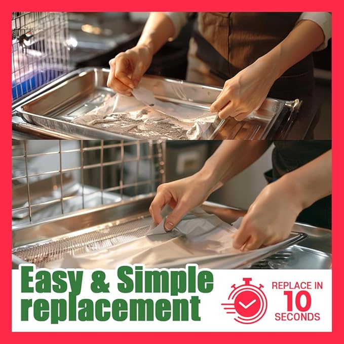 HA SHI Bird Cage Liners, 120 Disposable Newsprint Sheets, Unscented Paper for Pet Enclosures, Packing and Crafts (Large (31" x 21.5"))