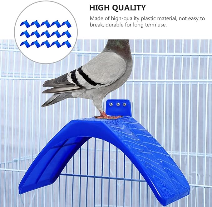STOBOK 30pcs Rest Stand Lightweight Pigeons Rest Stand Bird Perches Plastic Pigeon Perches Roost Bird Dwelling Stand Support Cage for Pigeon and Other Birds