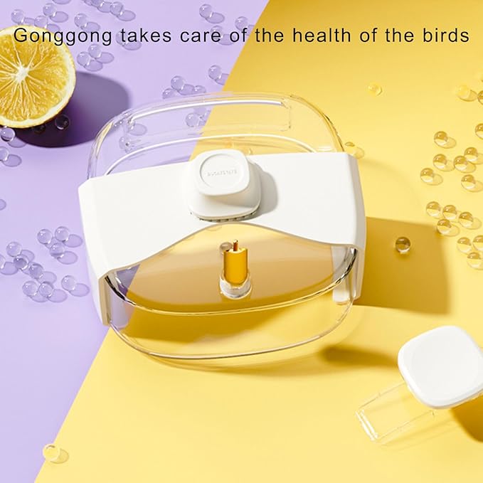 Bird Water Dispenser 15.22 Fl Oz Automatic Bird Water Feeder for Parakeet Lovebird Cockatiel Finch