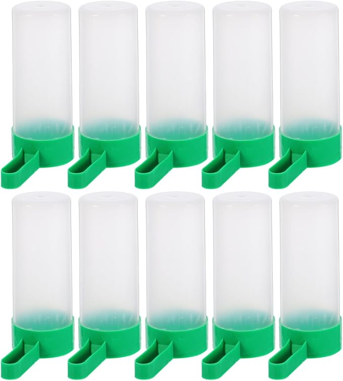 iplusmile Automatic Bird Water Feeder Cup Portable Parrot Drinking Dispenser Easy Clean Small Medium Birds Feeding Cup Size L