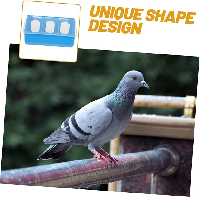 Totority 2pcs Three Pigeon Feeder Lid Hanging Bird Feeding Cups for Pigeon and Poultry Multi-Functional Plastic Feeders for Easy Access to Food and Water Promoting Healthy Diet
