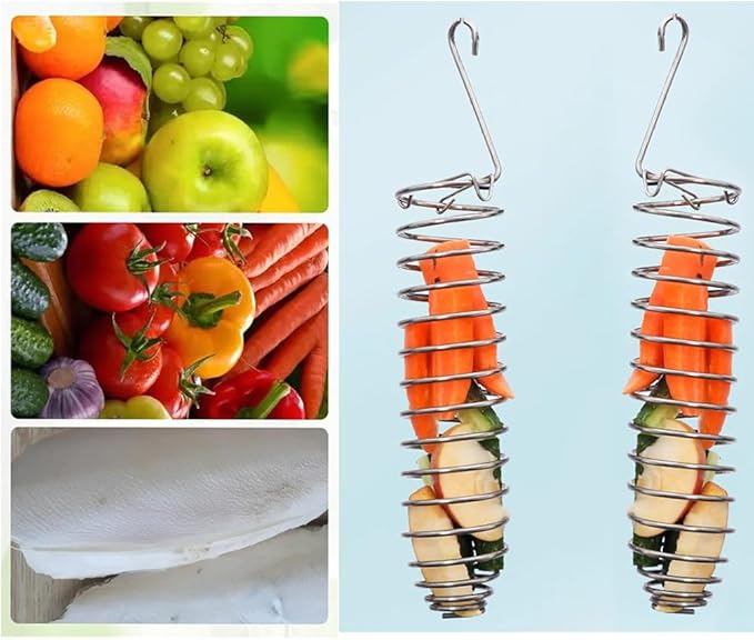 2 Pack Millet Spray Holder Parrot Spray Millet Treat Holder Parakeet Treat Sticks Feeder for Natural Bird Millet Treats Crunch Sticks Bars Bird Chew Toys Carrot Cuttlebone Calcium Block