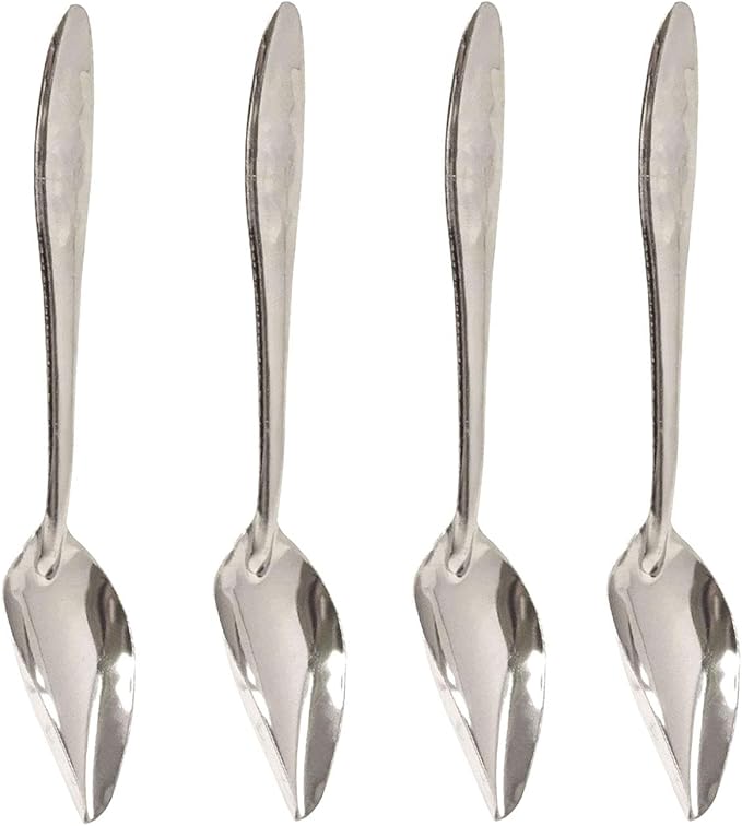 Honbay 4PCS Stainless Steel Bird Feeder Spoons Parrot Feeding Scoops Hand Feeding Spoons for Parrot