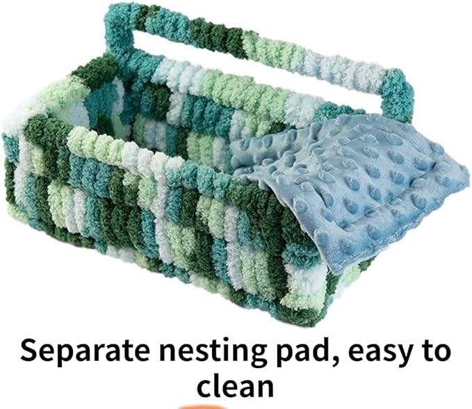 Warm Bird Nest House Bed Hammock Toy for Pet Parrot Parakeet Cockatiel Conure Cockatoo African Grey Eclectus Amazon Lovebird Budgie Finch Canary Hamster Rat Chinchilla Squirrel Cage Perch
