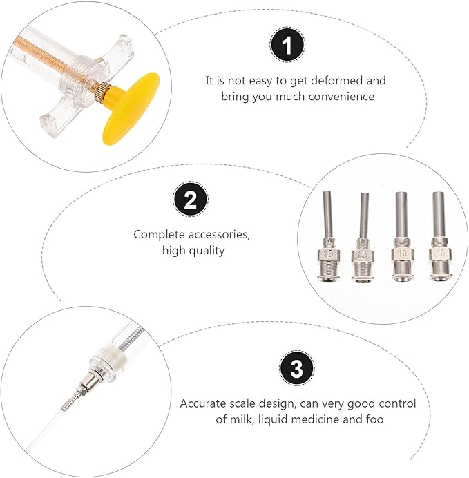 TEHAUX Parrot Feeding Kit with 10Ml & 20Ml Syringes and 3 Sizes of Soft Feeding Tubes for Baby Bird Liquid Food and