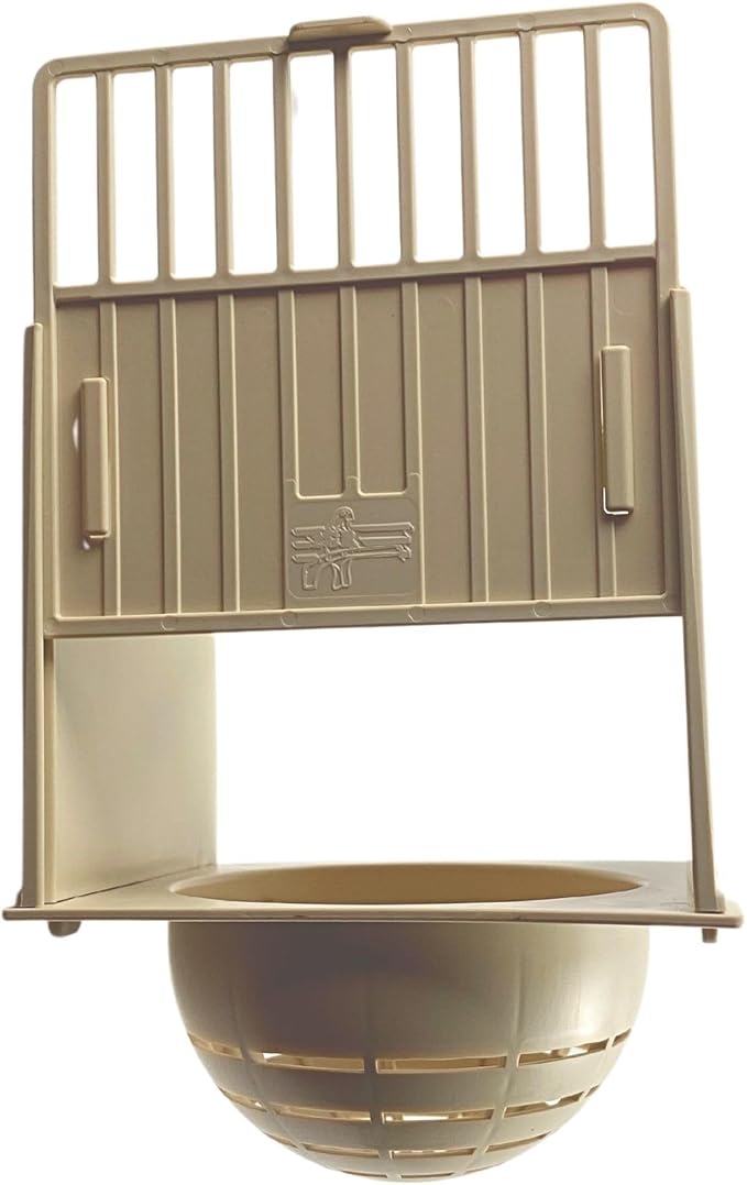 Bird Nest Box Canary External Plastic with Sliding Back Lid, Easy Accessibility and Cleaning, Breeding Nesting Bird Cage for Finches, Exotic Small Birds